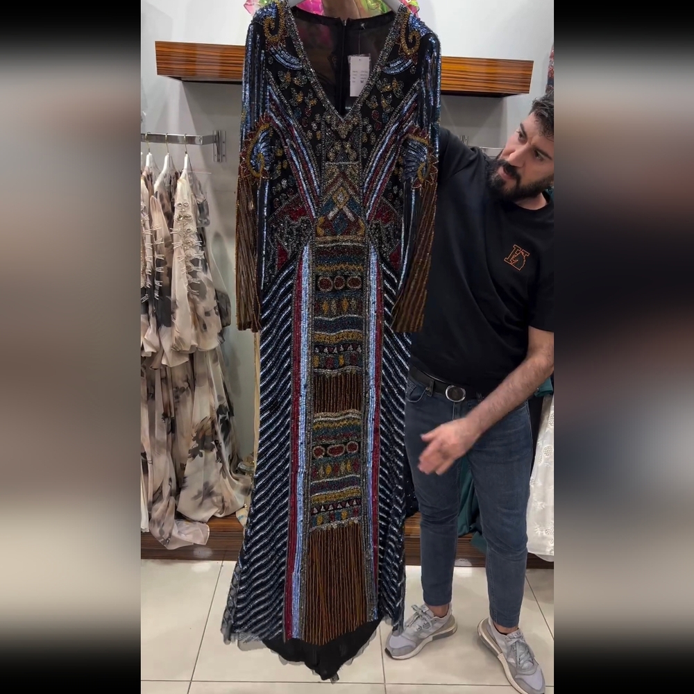 Colors fancy evening dress